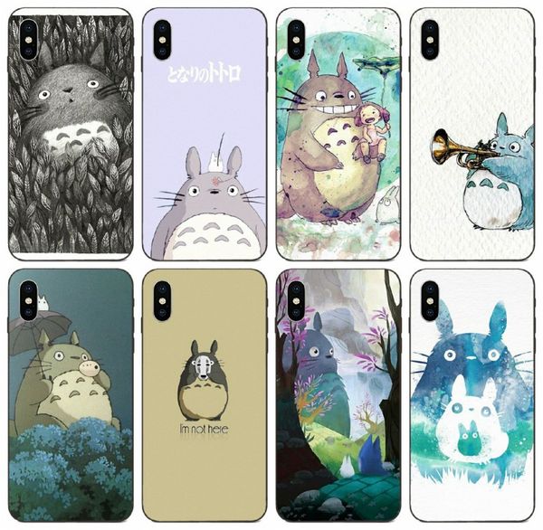 

tongtrade] silicon painting totoro case for iphone 11 pro max x xs xr 8s 7s 6s 5 se galaxy j7 huawei p20 lite sony xperia z1 soft tpu case