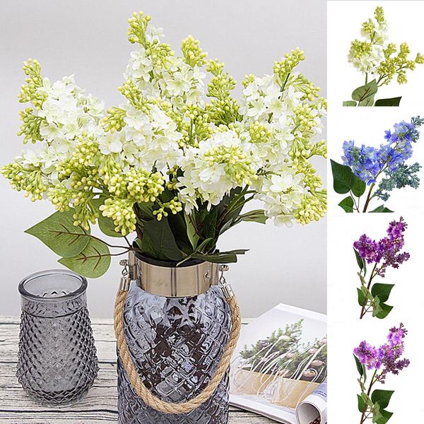

1pc artificial lilac fake flower garden wedding bouquet party home cafe decor new drop shippingÂ
