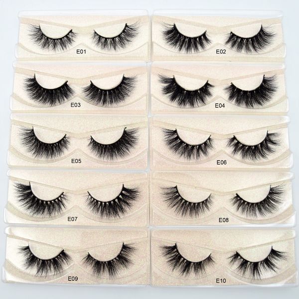 

eyelashes 3d mink lashes natural handmade volume soft lashes long eyelash extension real mink eyelash for makeup e01