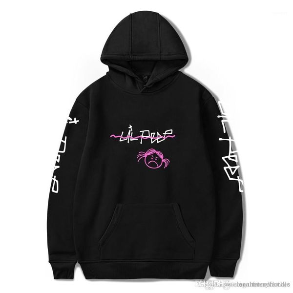 

street casual hoodies for men women autumn hooded designer clothing sweatshirts lil peep xx, Black