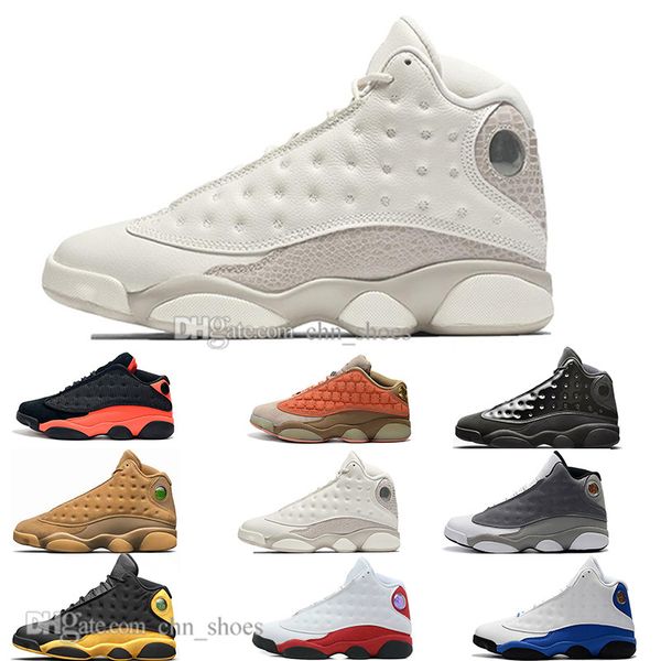 

13 13s cap and gown terracotta blush mens basketball shoes cat black infrared flints bred men sports sneakers designer us 5.5-13