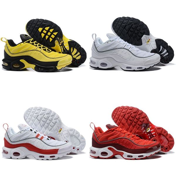 

2019 new 98s plus tn mens designer outdoor running shoes black yellow red white airs trainers sports casual sneakers us size 7-11