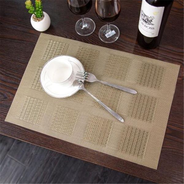 

pvc individuales mat non-slip placemats for kitchen table napkins table decor pads bowl restaurant coasters napkins on the