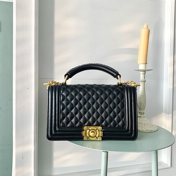 

2019 popular bag ring-box chain bag slant advanced feel