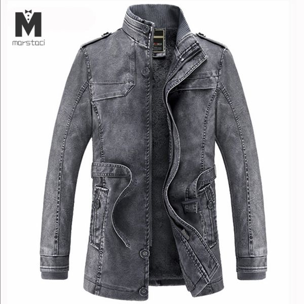 

men's leather jackets winter warm faux fleece plus thick warm coats windproof biker motorcycle velvet outerwear -3xl, Black;brown