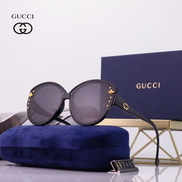 

2020 new sunglasses luxury sunglasses stylish fashion designers sunglasses for mens womens glass uv400 6 style with litttle bees with box, White;black