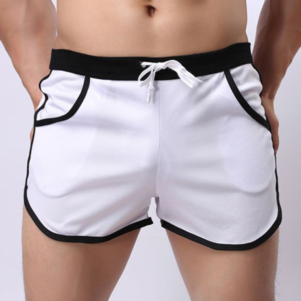 

size m-2xl men's beach shorts summer swimming shorts beach pants quick dry swim running gym plus size trunks, White;black