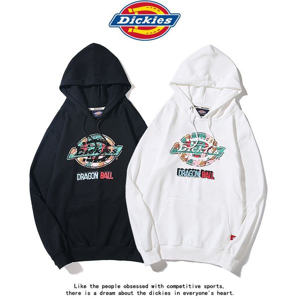 

fashion dickies cotton men women sweaters golden color dk hooded hooded couple sweatshirts black white m-xxl zm-z+625
