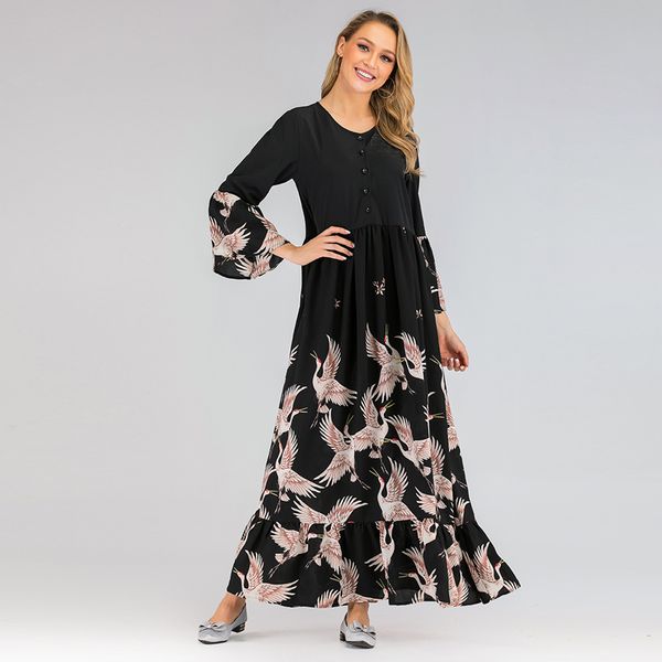 

plus size muslim dress hijab abaya dubai turkey islam clothing abayas for women caftan moroccan kaftan robe vestidos musulmanes, Red