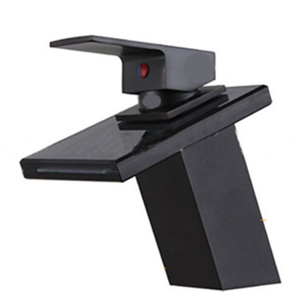 

brass orb finish waterfall type single handle cold water tap basin faucet