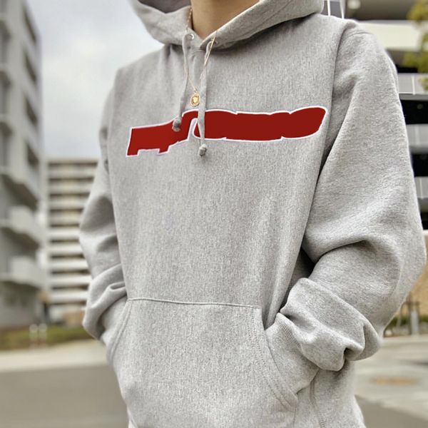 

19ss box logo chenille logo дизайнер толстовка с капюшоном толстовка мужчины женщина highstreet crewneck повседневный пуловер, Black