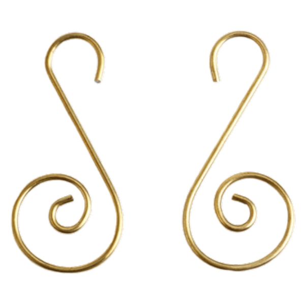 

100pcs christmas s shape wreath hook hanger xmas tree decoration christmas golden metal wreath hanging hook xmas supply a30