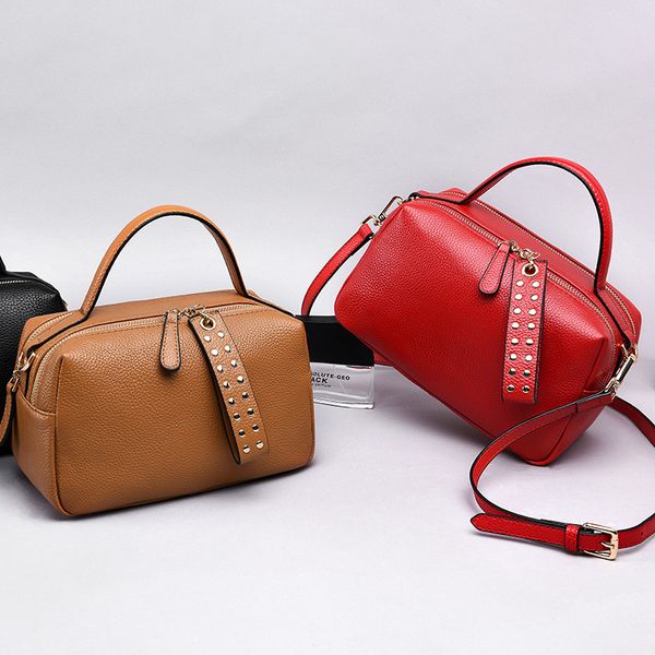 

кожаная женская сумка 2019 новая мода одно плечо сумка ручной посланник