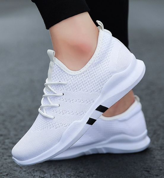 

Мода Белый Весна И Лето Повседневная Обувь Мужская Шнуровка Дышащая Обувь Кроссо