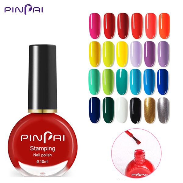 

pinpai 26 colors two uses nail polish nail stamping polish semi permanent printing transfer varnish gel lacquer 10ml
