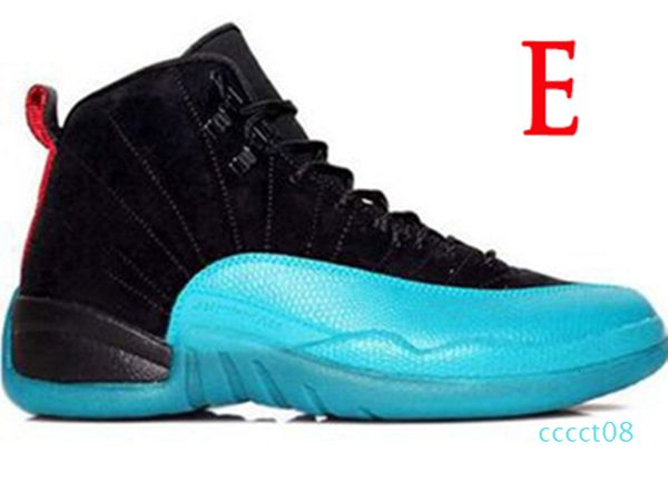 

wholesale shoes 12s xii mens basketball shoes white gold men black sneakers us size 8-13 cct08