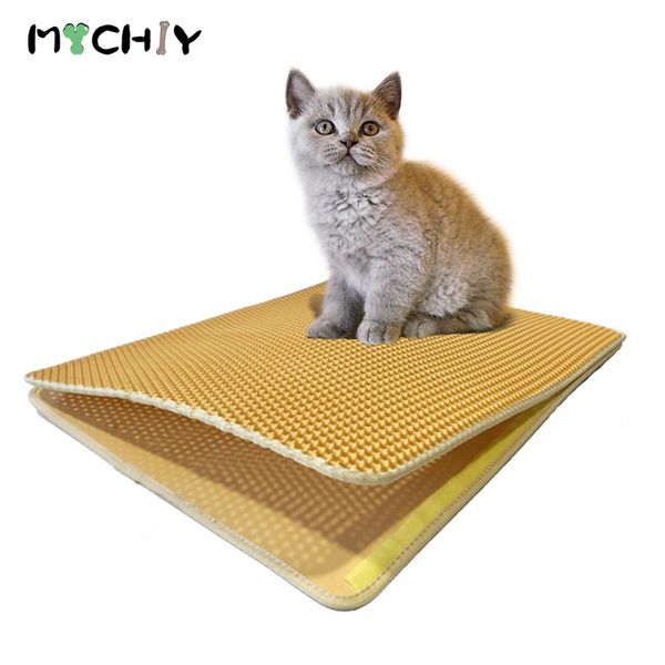 

pets cats litter mat portable double-layer eva waterproof cats mat wearable supplies breathable holes 30*30cm pet supplies