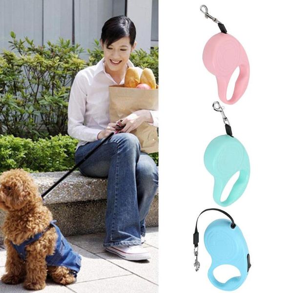 

3m/5m automatic retractable dog leash belt puppy pet walking nylon traction rope dog automatic lead leash pet products