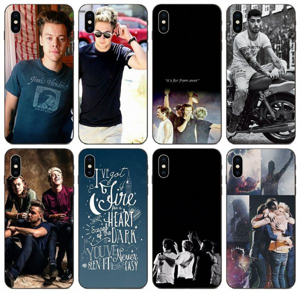 

[tongtrade] unique snap-on one direction 1d case for iphone 8s 7s 6s plus x xs 11 pro max samsung s10 honor 8 8a 20s xiaomi note 2 1pcs case