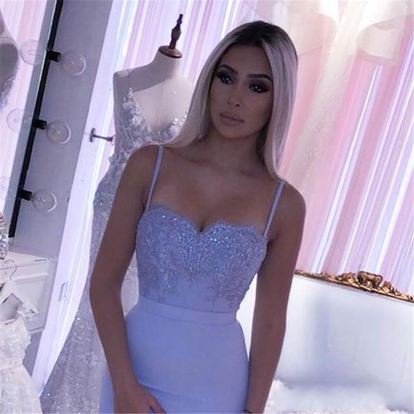 

элегантный лаванды русалка пром платья 2020 sexy бретельках backless поезд стреловидности sequined кружева аппликация платье партии вечера w, Black