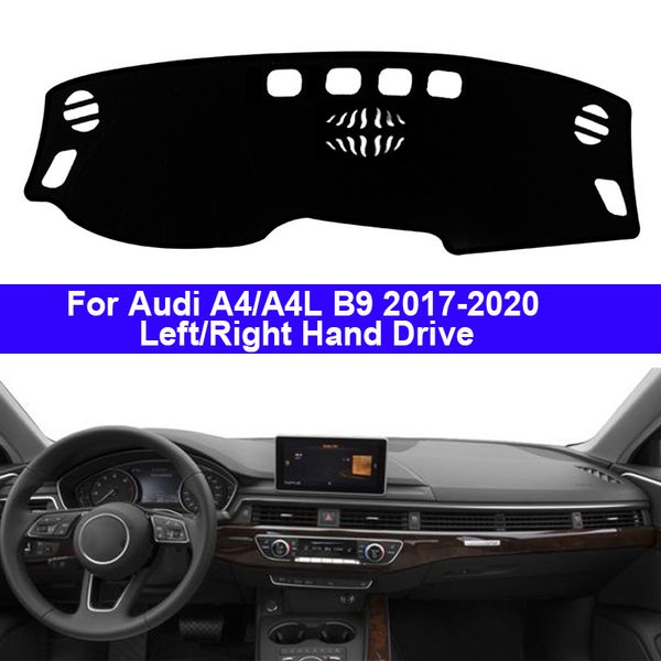 

2 layers car dashboard cover dash mat carpet cape for a4 a4l b9 2017 2018 2019 2020 lhd rhd auto sunshade anti-dirty