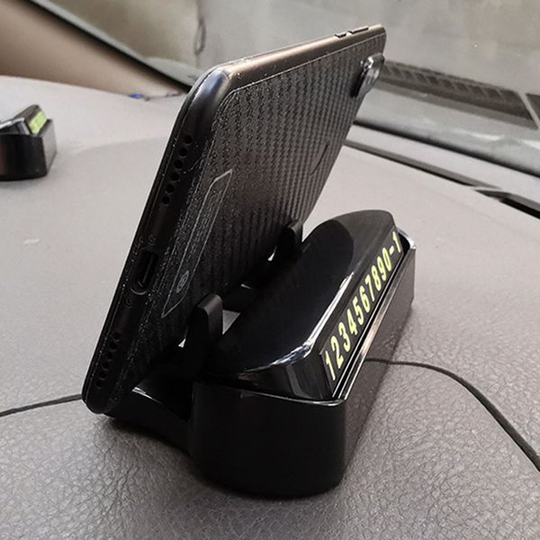 

car temporary parking card hideable phone number plate automobile hidden telephone number card car phone holder accessories