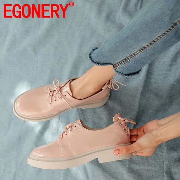 

egonery spring new casual women flats outside low heels platform cross-tied round toe women shoes drop shipping size 34-43, Black
