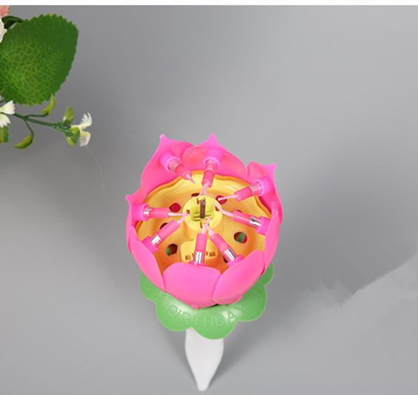 

birthday candle amazing romantic musical lotus flower happy birthday party gift music candle
