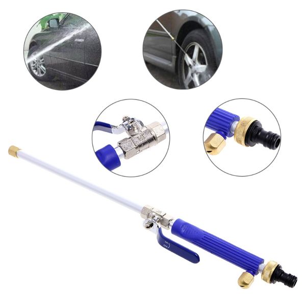 

car cleaning high pressure power aluminium washer spray nozzle water gun hose w/2x spray tips