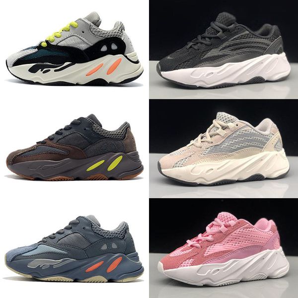 

дети кроссовки kanye west wave runner 700 v2 молодежные обувь кроссовки sply 700 спорт кроссовки повседневный малышей размер обуви: 28-35, Black