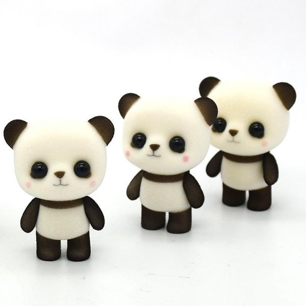 

6.3cm flocking animal super cute panda dolls plush toys stuffed animals toy valentine's day present toys for children
