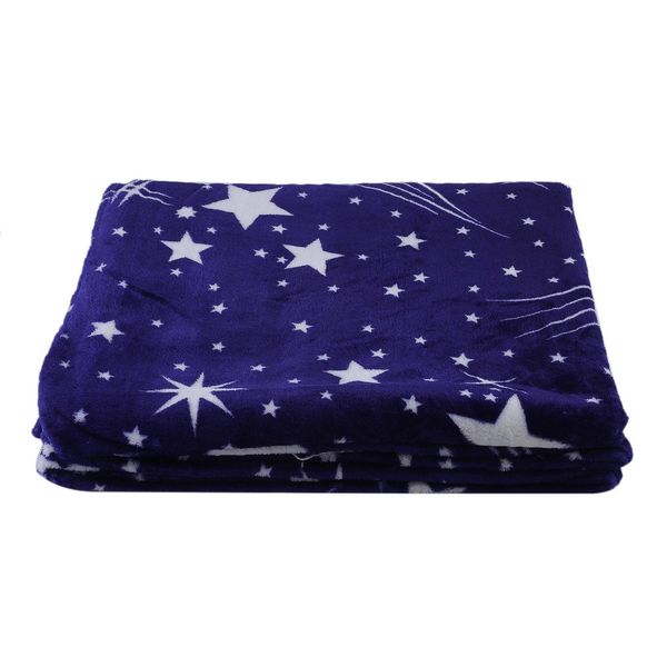 

bright stars high density ultra soft warm plush flannel sleep couch blanket bedding for sofa bed car all-season