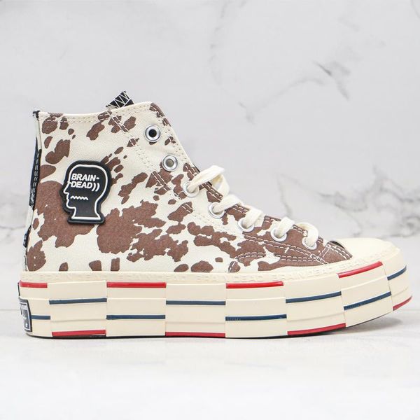 

braindead 2.0 new 1970s chuck 70 men women canvas shoes leopard milk spotted ice cream skateboard shoes 1970 casual sport sneaker chaussures, Black