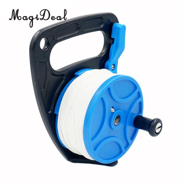 

magideal heavy duty smb reel cave wreck scuba diving dive reel 272ft line with a thumb ser