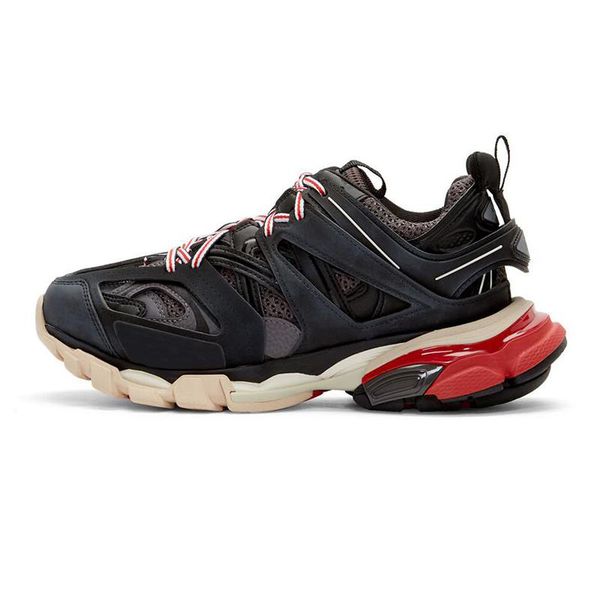 

designer casual shoes triple s track 3.0 brand grey orange yellow men women casual shoes platform sports sneakers trek mens trainers c03, Black