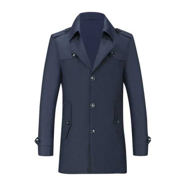 

jaycosin men's coats autumn winter fashion business overcoat jacket man smart casual trench coat male long slim jacket polyester, Black;brown