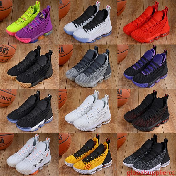

2019 lebron 16 xi mens basketball shoes james 16 fashion sports sneakers comfortable low cut trainers shoes size 7-13