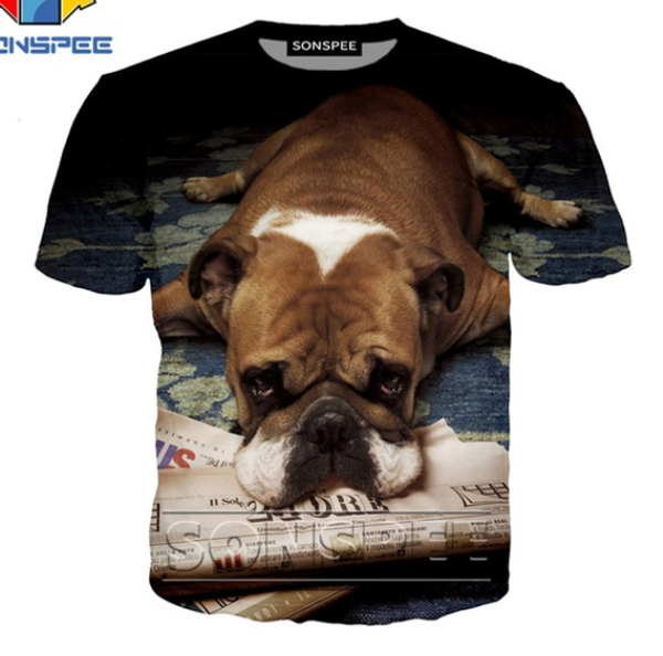 

new boxer dog 3d printing funny t shirt men women animal fashion t-shirt harajuku tee funny shirts homme tshirt hip hop q1178, White;black