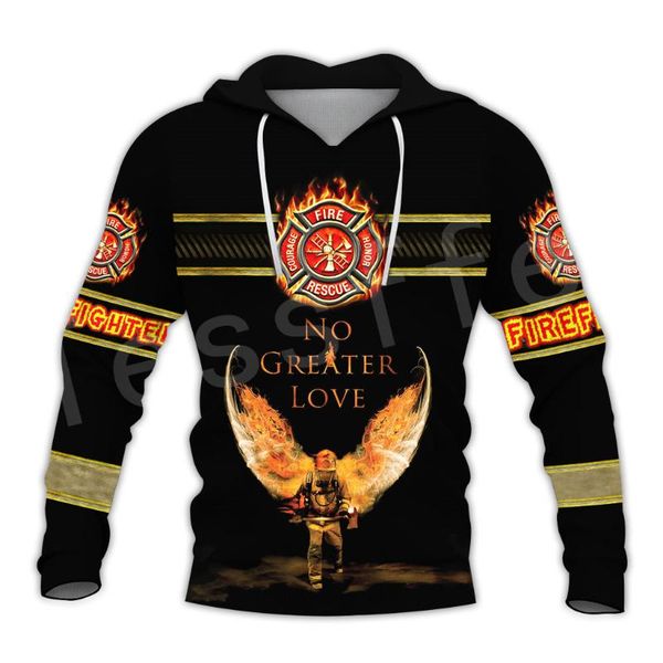 

firefighters suit firemen hero harajuku pullover newfashion casual 3dprint zip/hoodies/sweatshirts/jacket/men/women b-7, Black