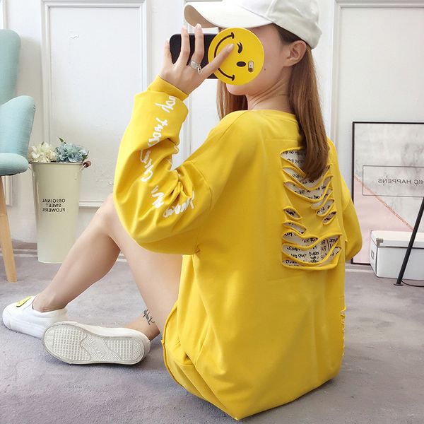 

p shoot anti-pilling loose and plus-sized fat mm mid-length hoodie [34.2% cotton, 65.8% polyester fiber, Black