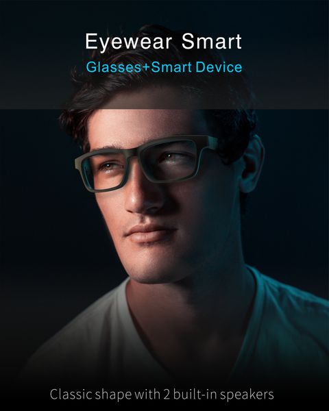 

k1 smart glasses classic shape with 2built in speakers protect your eyes from radiation and blue light send two glasses legs at random