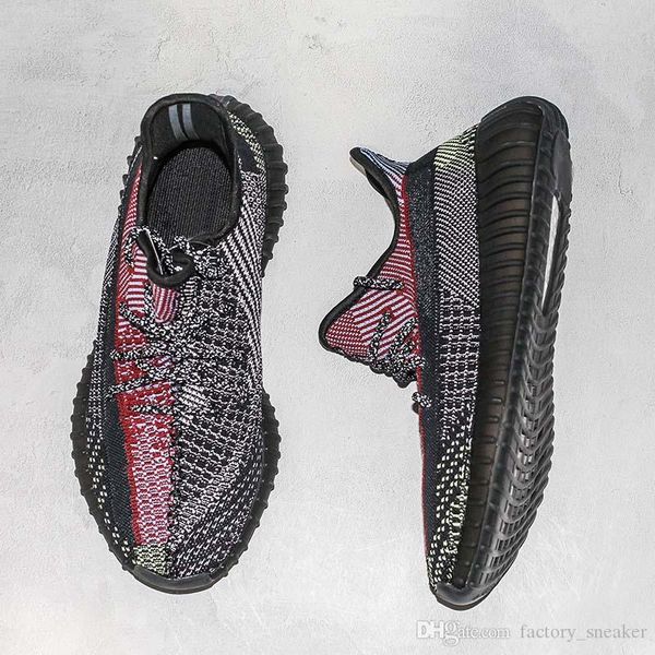 

2020 kanye west v2 статическая клей yecheil черный красный glow клей черный неотражающее мужчины женщины кроссовки спортивные кроссовки, White;red