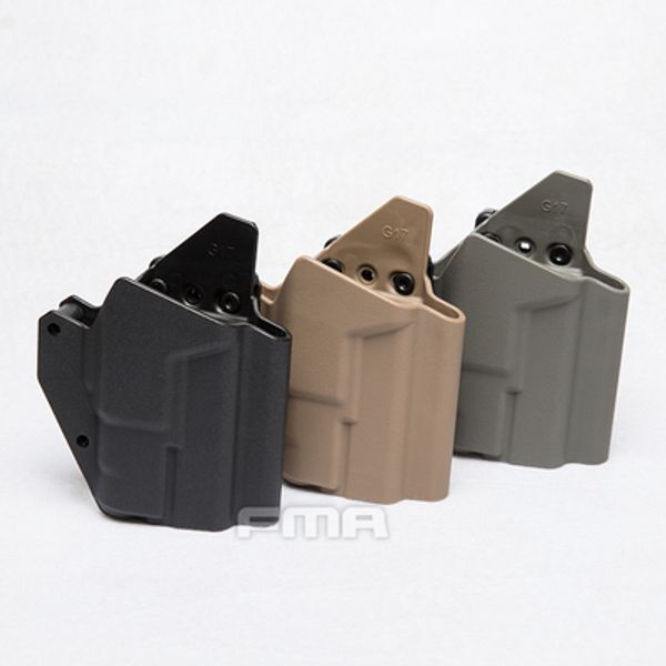 

fma tactical waist quick holster g17l/g19 and x300 lamps with sf light-bearing holster bk/de/fg tb1327