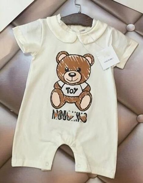 

Baby Boy мультфильм Bear Rompers новорожденных девочек дизайнерские комбинезоны новорожд