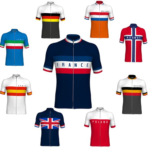 

tour de france 2020 pro team men/women champion cycling jersey cycling clothing summer quick dry short sleeve mtb bike ropa ciclismo, Black