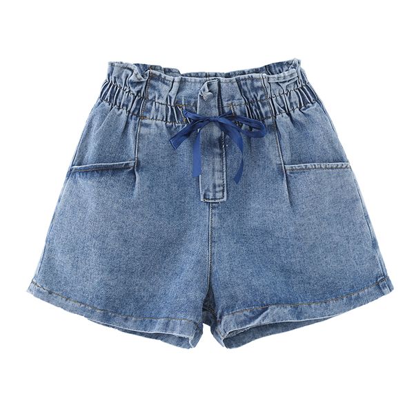 

summer denim looselt women shorts blue 6709, White;black