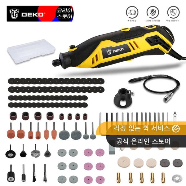 

deko dkrt01 220v variable speed mini grinder electric drill cutting polishing drilling rotary tool with dremel accessories