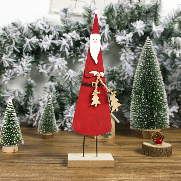 

santa claus ornament 3d wooden craft printed decorations christmas table gifts kids snowman party home dispaly