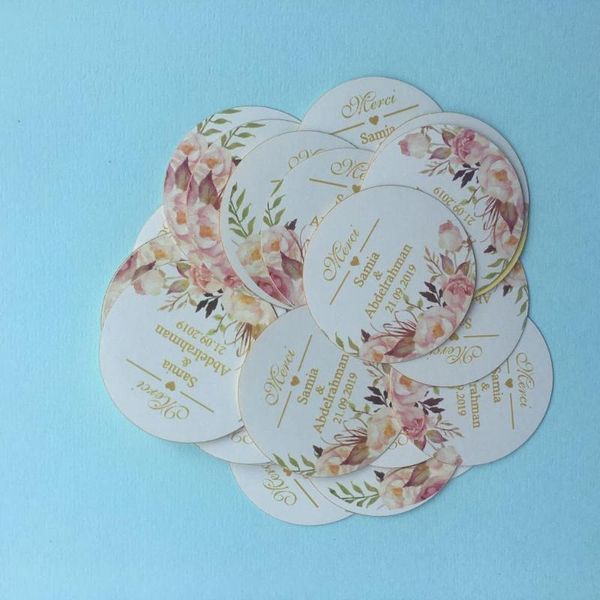 

50pcs wedding invitation card sticker with personalize design