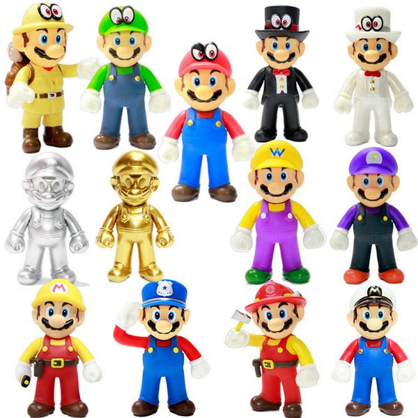 

super mario bros stand luigi mario plush toys soft stuffed anime dolls for kids gifts super mario plush toys 50pcst1i1617